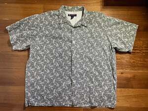 Men’s Vintage Polo Jeans Co Ralph Lauren XXL Paisley Camp Shirt - Olive Green
